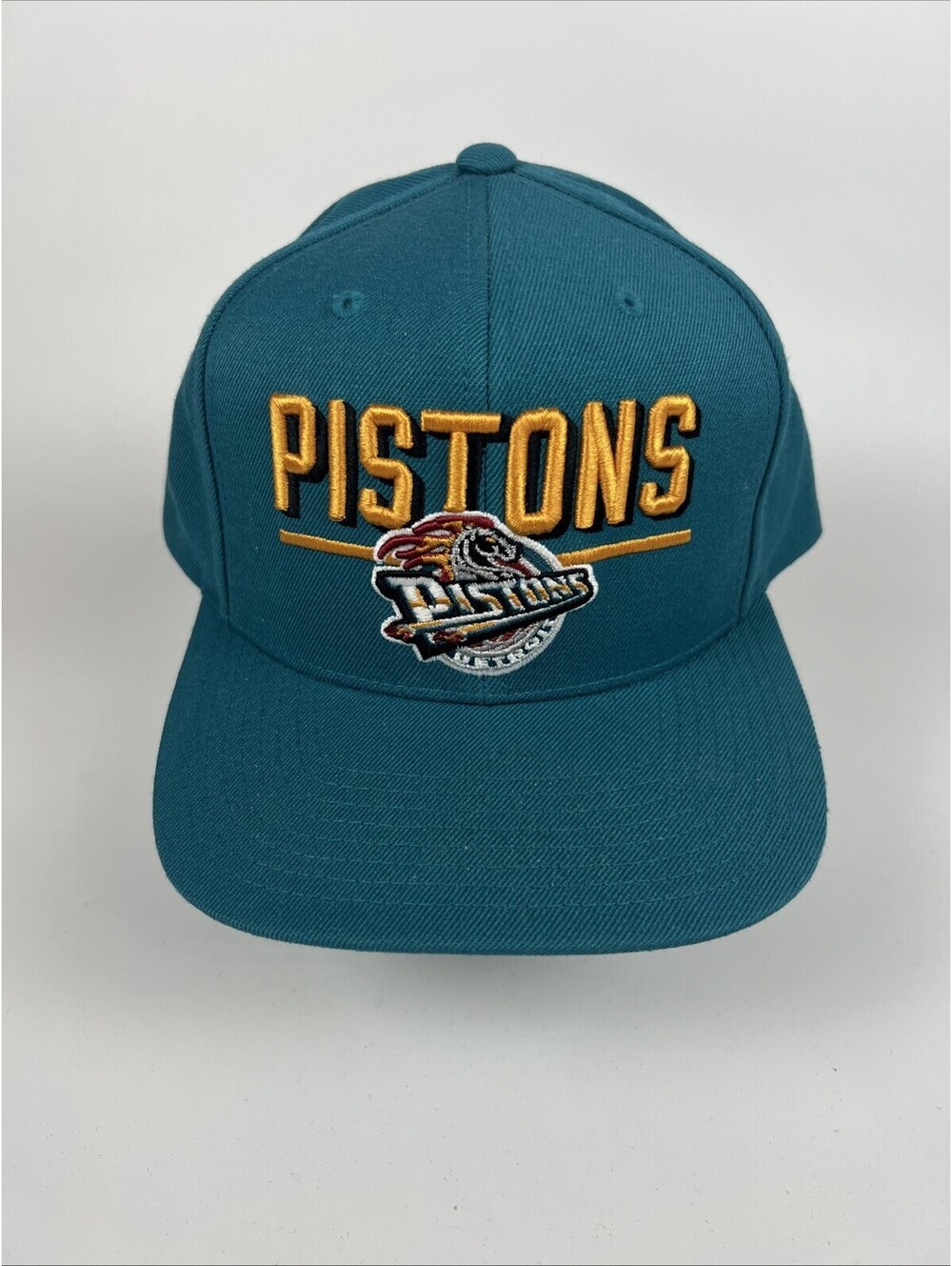 New-Mitchell & Ness-Vintage Detroit Pistons Snap Back Hat NBA-Embroidered